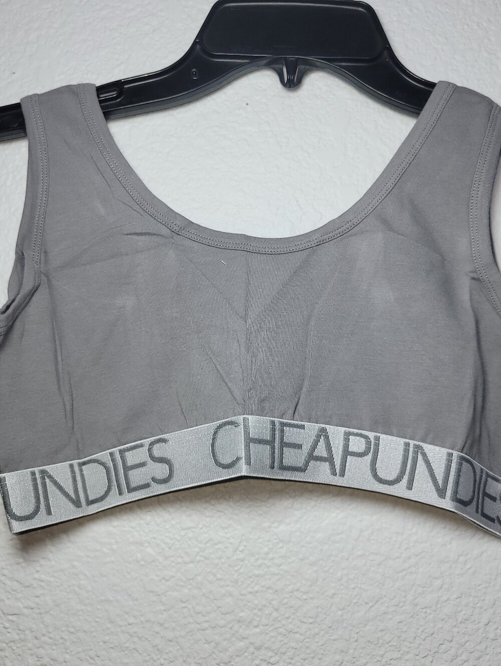 Gray Wireless Cotton Comfort Bralette